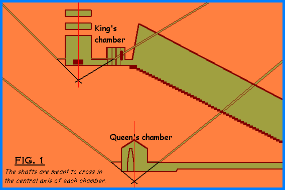 Fig. 1: The shafts are meant to cross in the central axis of each chamber